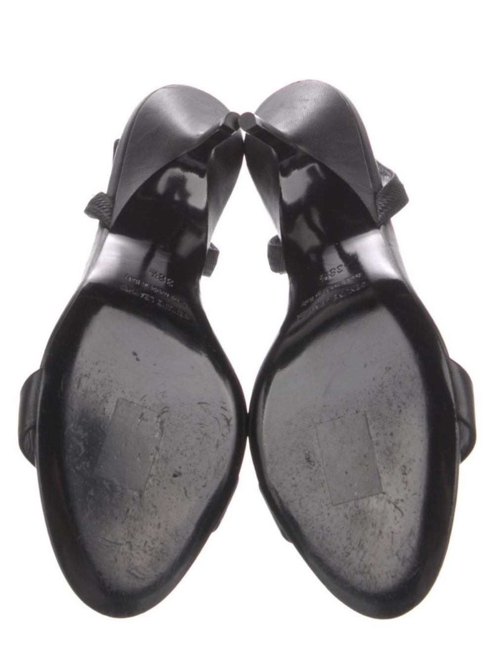 Pierre Hardy Black Leather Slingback Heels - Picture 5 of 6